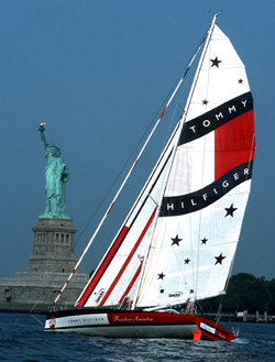Brad won the 2003 race as the skipper of the Class II Tommy Hilfiger Freedom America. Photo by Billy BlacK.