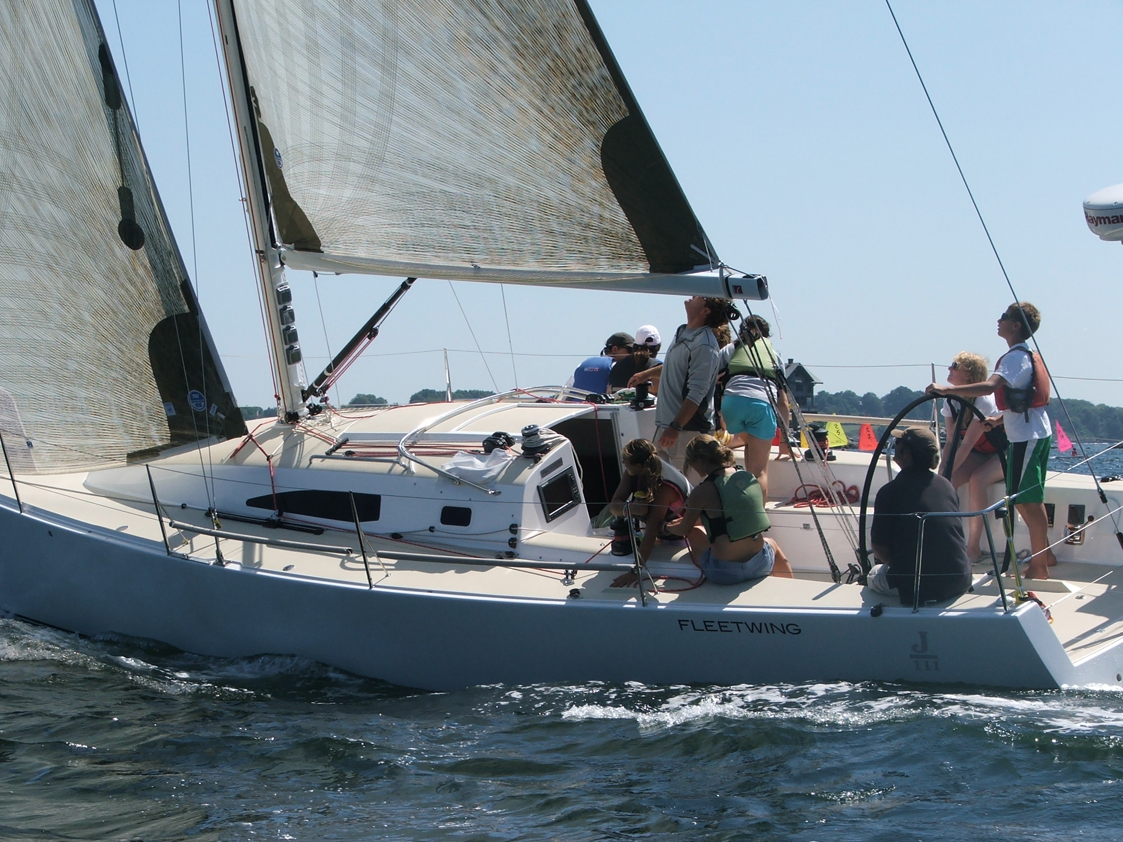 big boat sailing