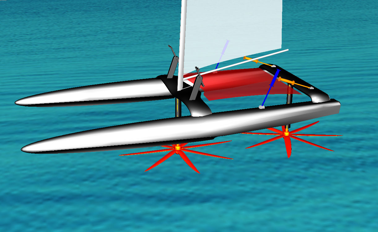foiling sailboat speed