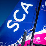 Team SCA arrives in Newport, Rhode Island after a transatlantic crossing.