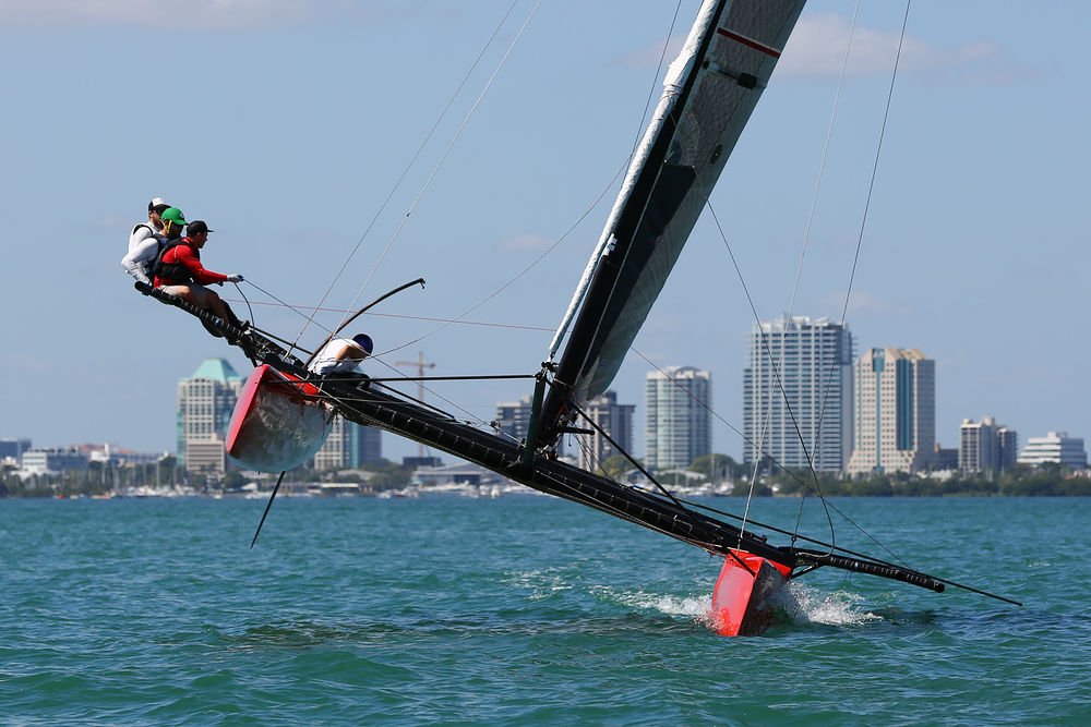 racing catamaran sail