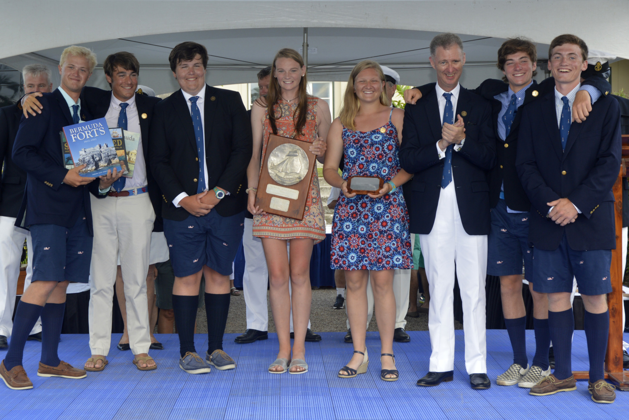 PPL PHOTO AGENCY - COPYRIGHT FREE (for editorial use only) Tel: +44 (0)7768 395719. ppl@mistral.co.uk Photo Credit: Barry Pickthall/PPL ***2016 Newport Bermuda Race Prizegiving: