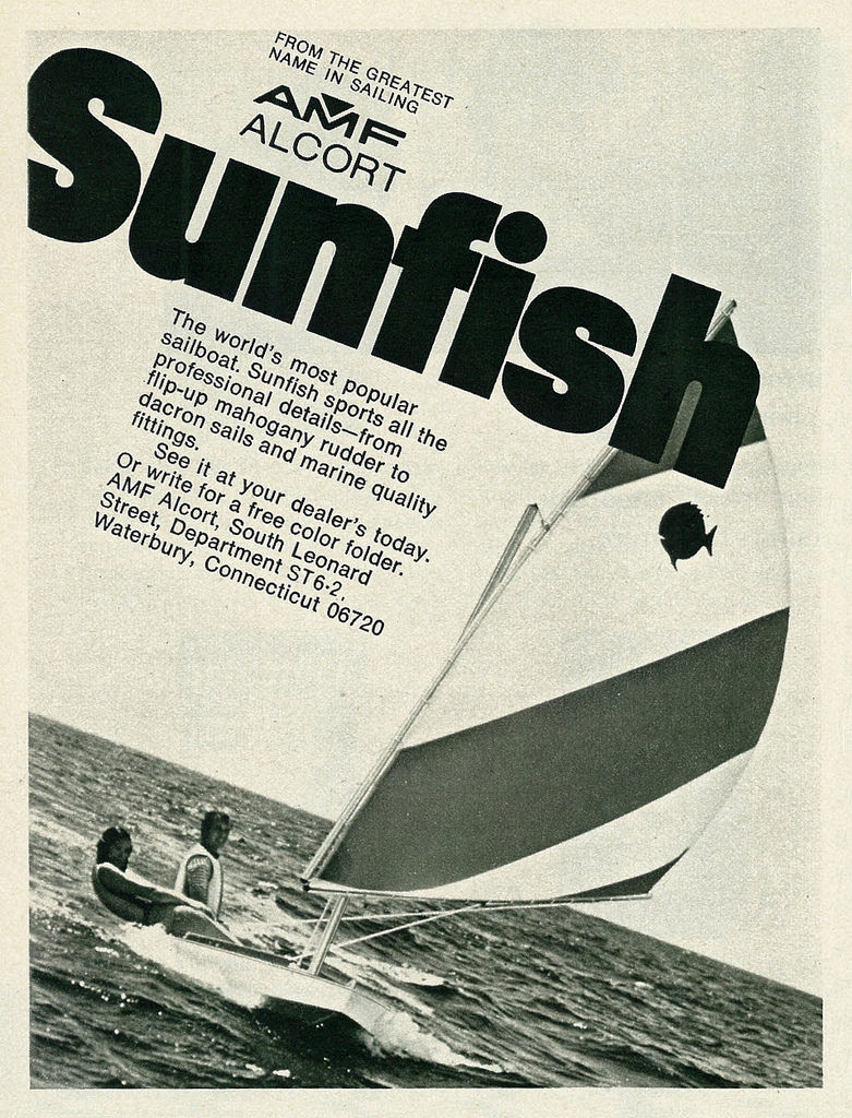 1968 sunfish sailboat