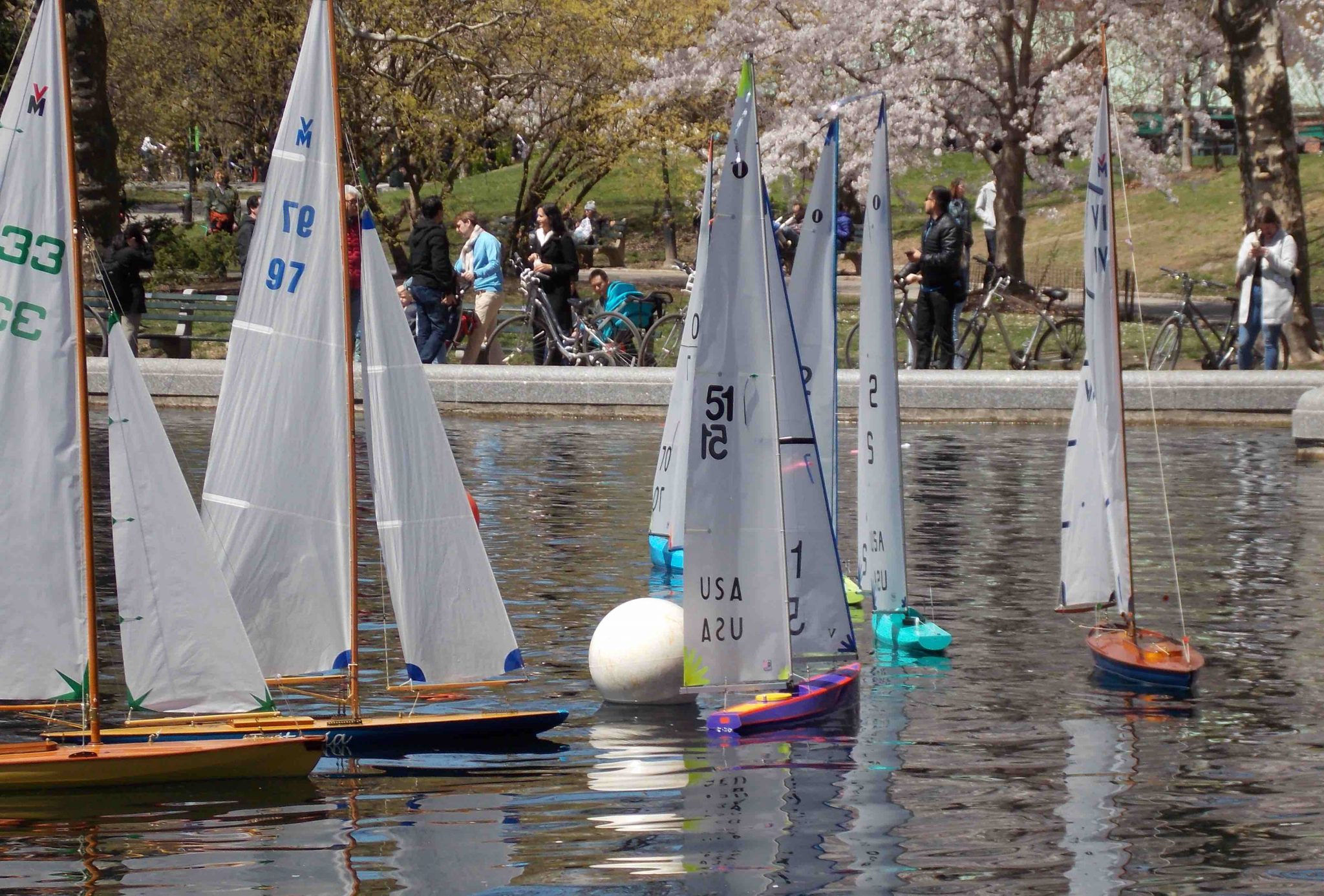 model yacht racing boat