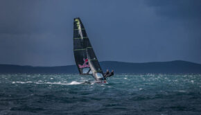 racing trimaran sailing