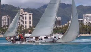 sailboat racing starting sequence