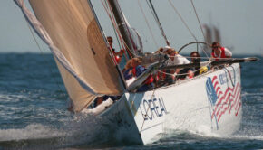 sailing on a j class yacht